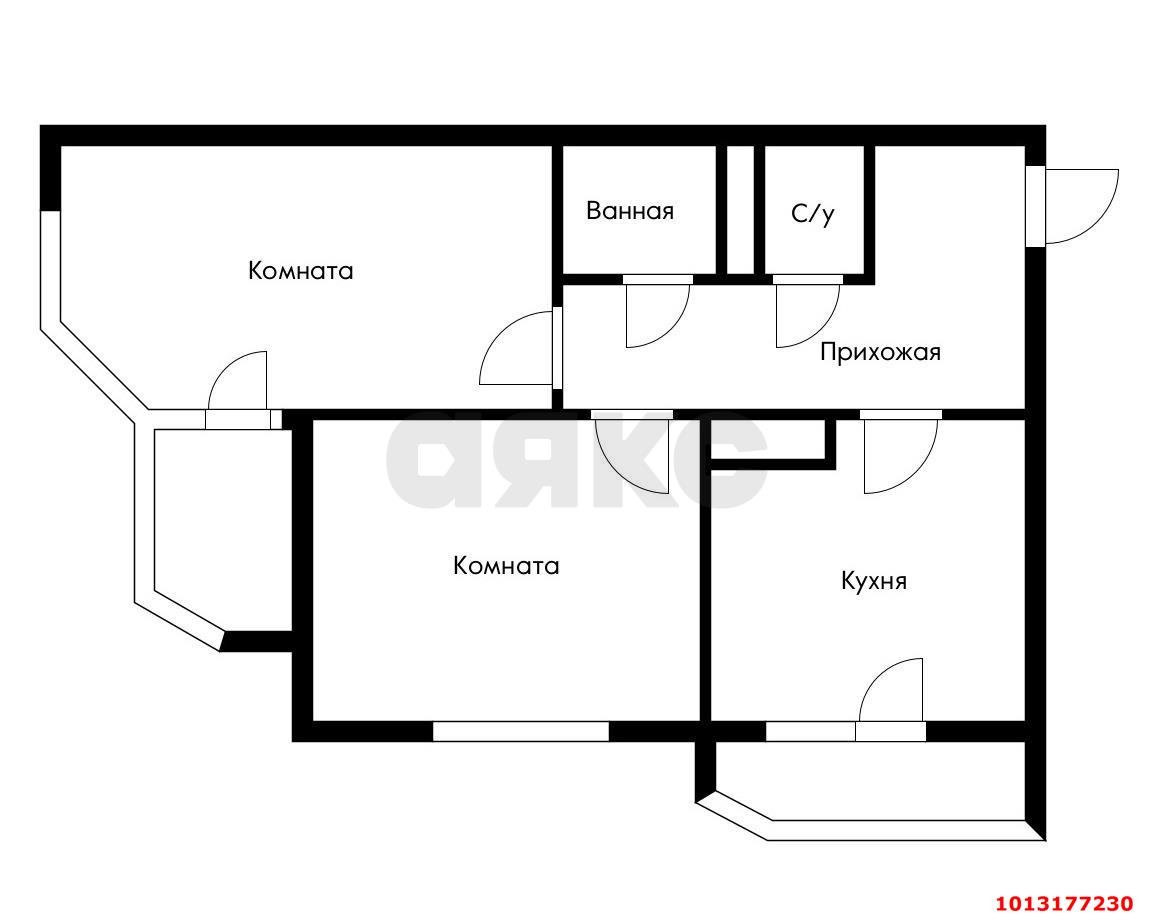 Фото №14: 2-комнатная квартира 80&nbsp;м², 7/11&nbsp;эт. - Краснодар, Прикубанский внутригородской округ, Фестивальный, ЖК Екатеринодар, мкр. Солнечный, ул. Архитектора Петина, 14