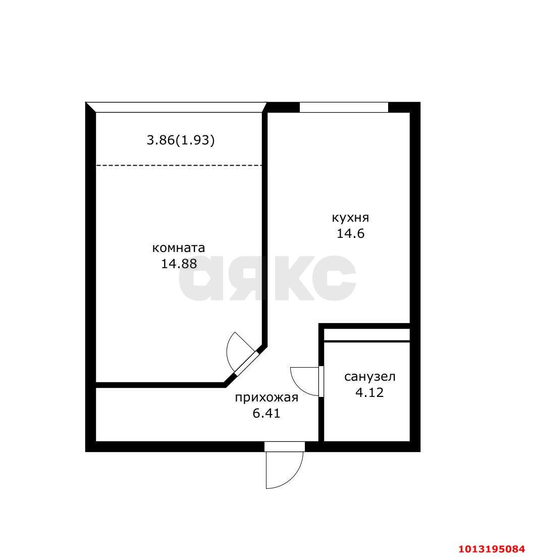 Фото №6: 1-комнатная квартира 43&nbsp;м², 10/17&nbsp;эт. - Краснодар, Центральный внутригородской округ, мкр. Черёмушки, ул. Обрывная, 132/1к4