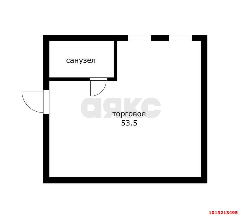 Фото №12: Торговое помещение 53&nbsp;м², 5&nbsp;эт. - Новая Адыгея, мкр. ЖК Виноградъ, ул. Бжегокайская, 19к1