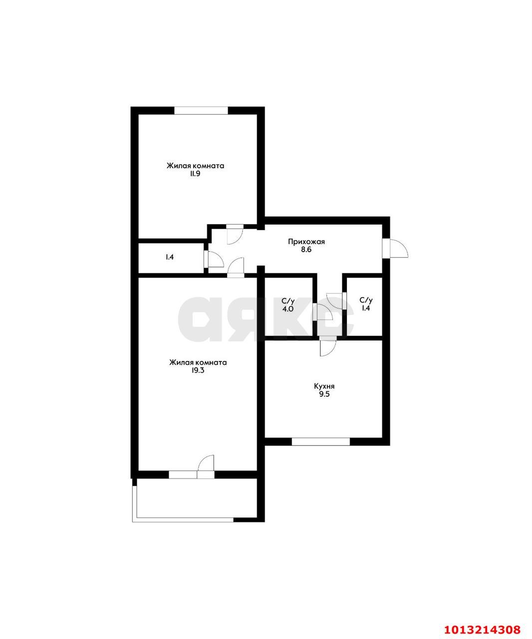 Фото №16: 2-комнатная квартира 57&nbsp;м², 1/9&nbsp;эт. - Краснодар, Центральный внутригородской округ, мкр. Дубинка, ул. Ставропольская, 168