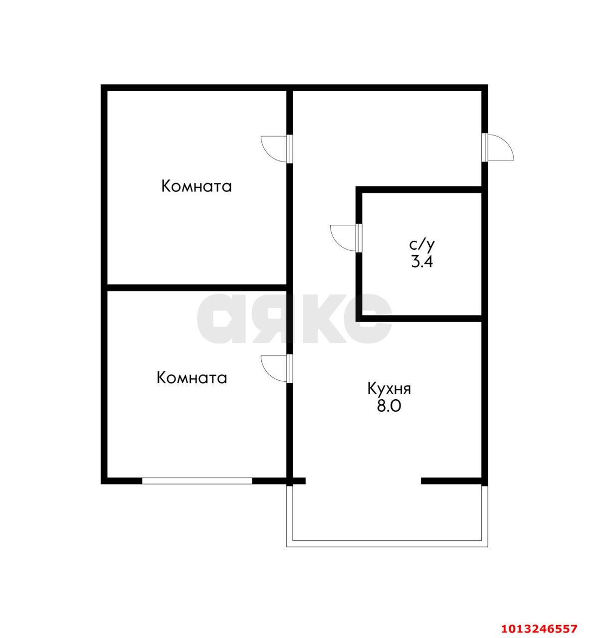 Фото №17: 2-комнатная квартира 40&nbsp;м², 5/5&nbsp;эт. - Краснодар, Прикубанский внутригородской округ, мкр. Музыкальный, пр-д Ангарский, 15