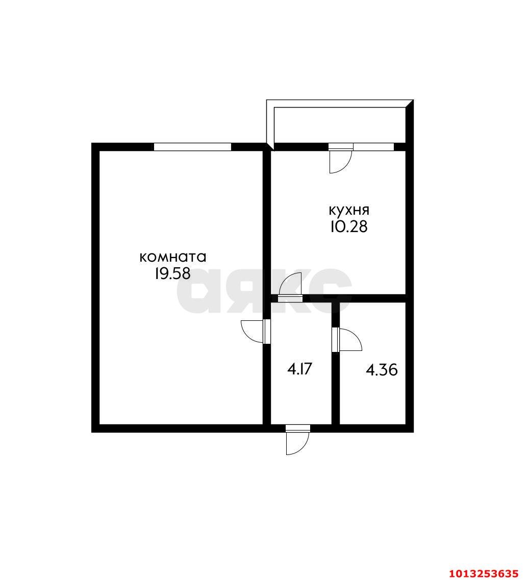 Фото №2: 1-комнатная квартира 41&nbsp;м², 4/12&nbsp;эт. - Краснодар, Прикубанский внутригородской округ, мкр. Новый, ул. 9-я Тихая, 15