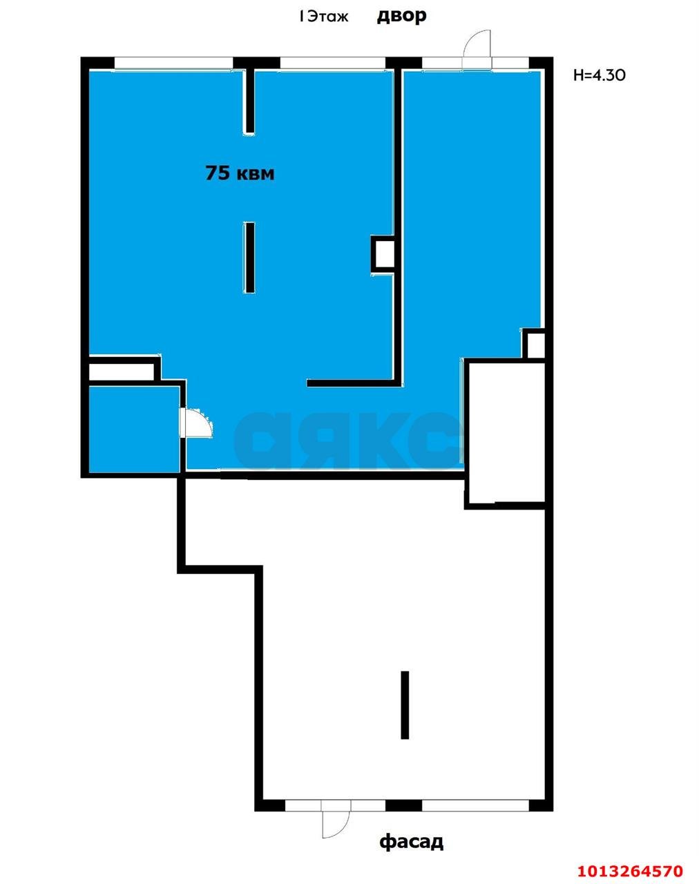 Фото №6: Торговое помещение 75&nbsp;м², 1/18&nbsp;эт. - Знаменский, Карасунский внутригородской округ, мкр. Родные Просторы, ул. Природная, 10Бк1