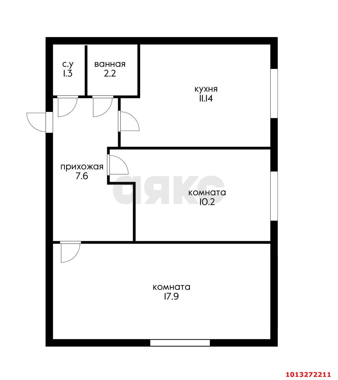 Фото №12: 2-комнатная квартира 51&nbsp;м², 3/6&nbsp;эт. - Краснодар, Прикубанский внутригородской округ, мкр. Музыкальный, ул. Агрохимическая, 130
