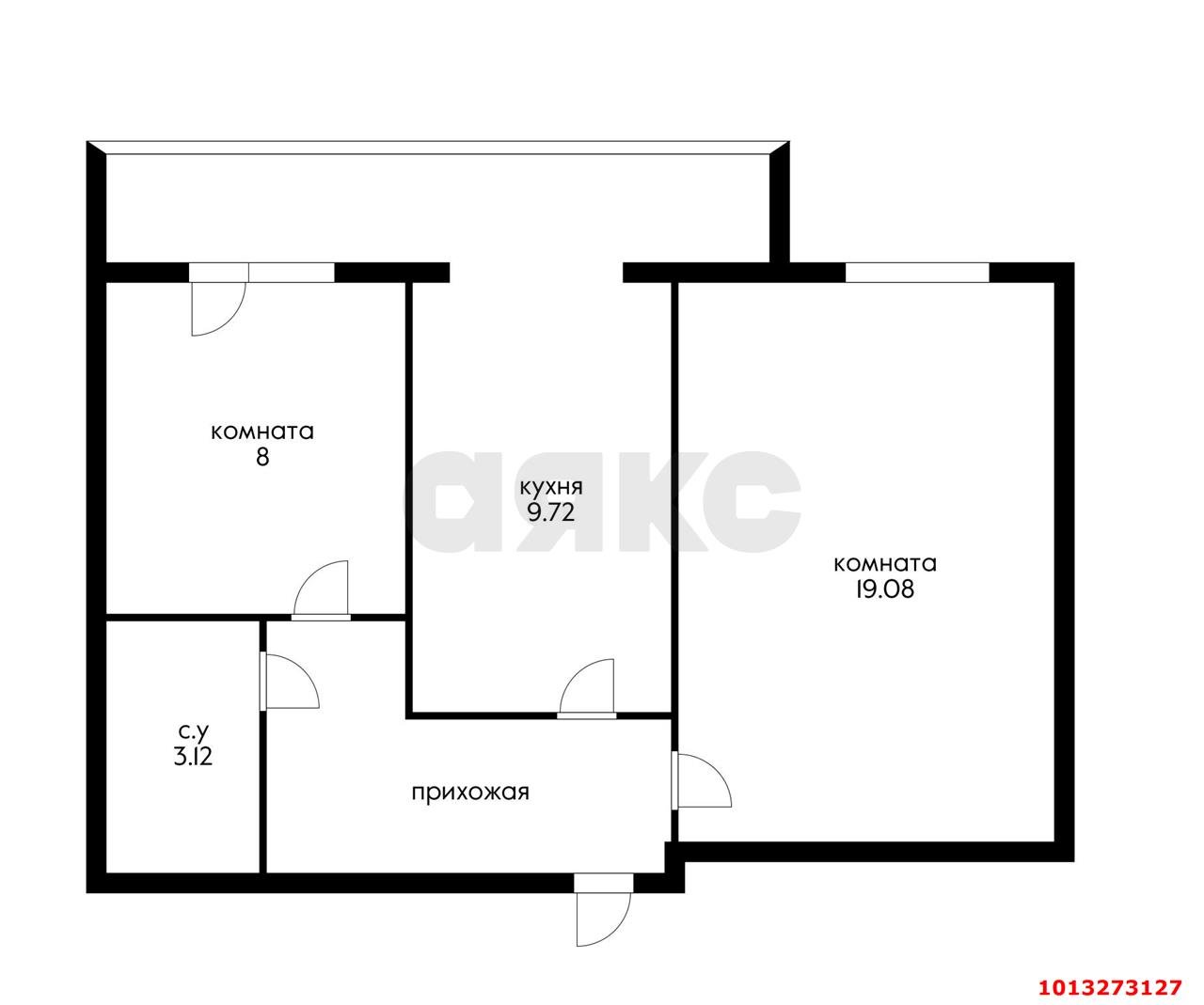 Фото №8: 2-комнатная квартира 52&nbsp;м², 1/12&nbsp;эт. - Краснодар, мкр. Западный внутригородской округ, ул. Одесская, 31