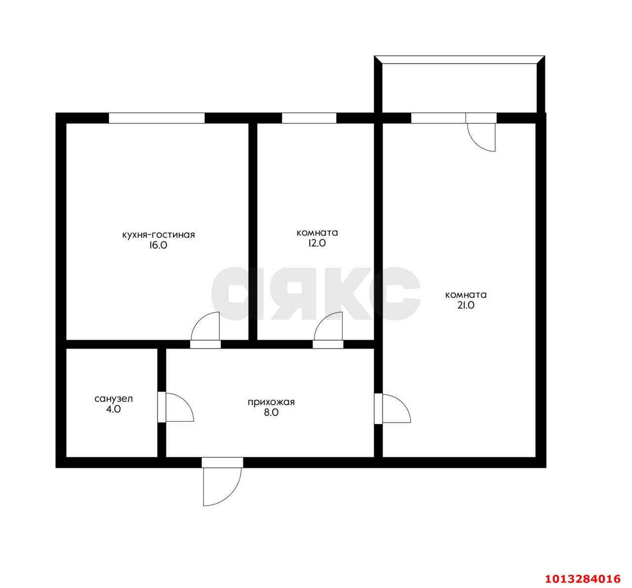 Фото №15: 2-комнатная квартира 65&nbsp;м², 3/9&nbsp;эт. - Краснодар, Прикубанский внутригородской округ, мкр. Музыкальный, ул. имени Сергея Есенина, 94