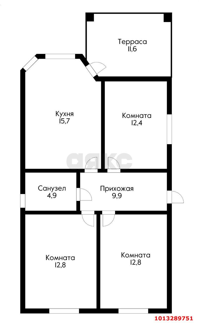 Фото №9: Дом 81&nbsp;м² + 3&nbsp;сот., 1&nbsp;эт. - Дорожник, мкр. Прикубанский внутригородской округ, ул. Абрикосовая, 81