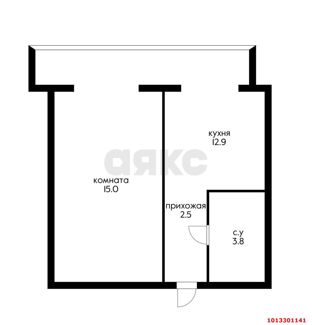 Фото №11: 1-комнатная квартира 40&nbsp;м², 4/7&nbsp;эт. - Российский, мкр. Прикубанский внутригородской округ, ул. Очаковская, 3