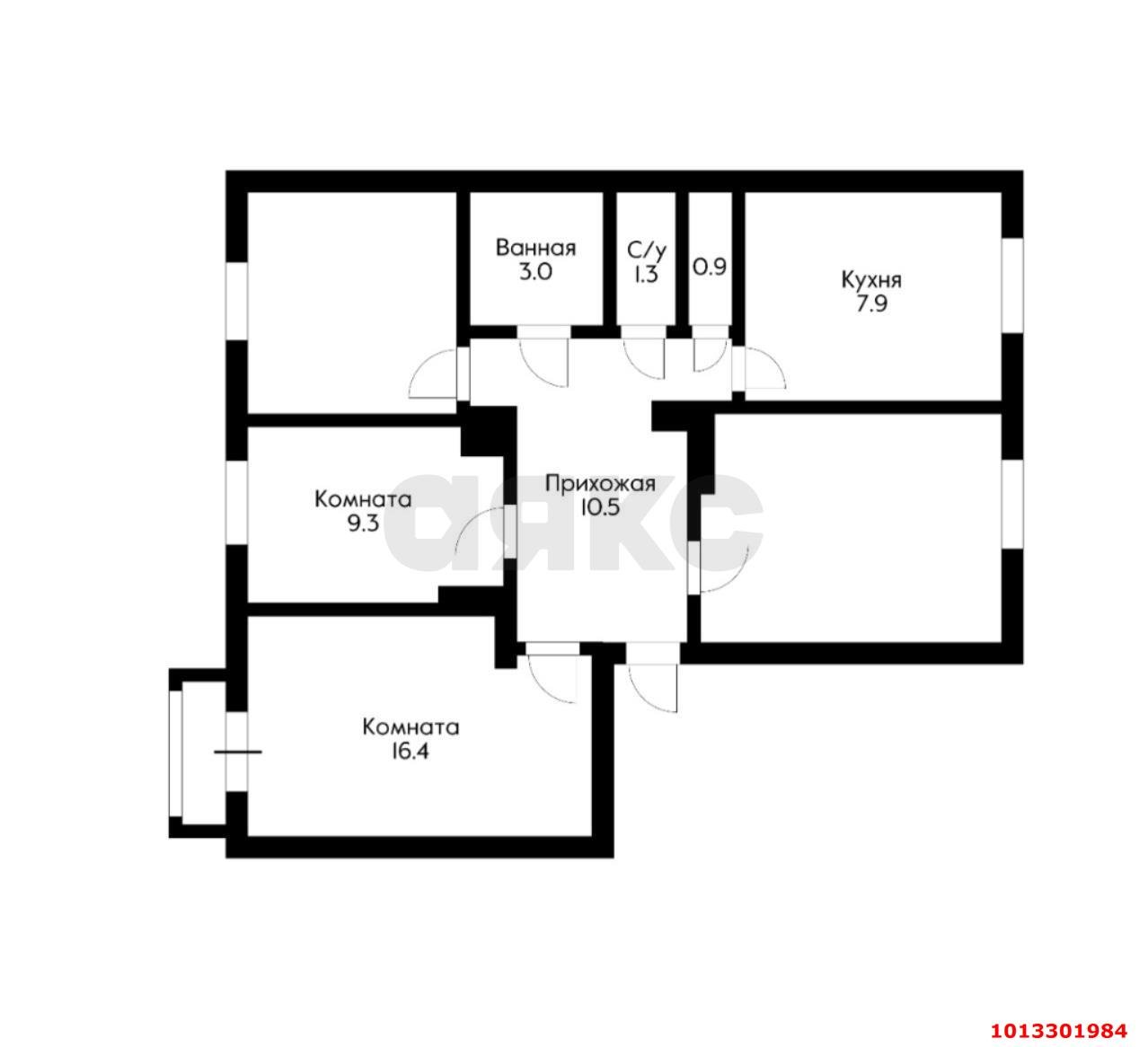Фото №4: 2-комнатная квартира 25&nbsp;м², 2/2&nbsp;эт. - Краснодар, Центральный внутригородской округ, мкр. Центральный, ул. Орджоникидзе, 89