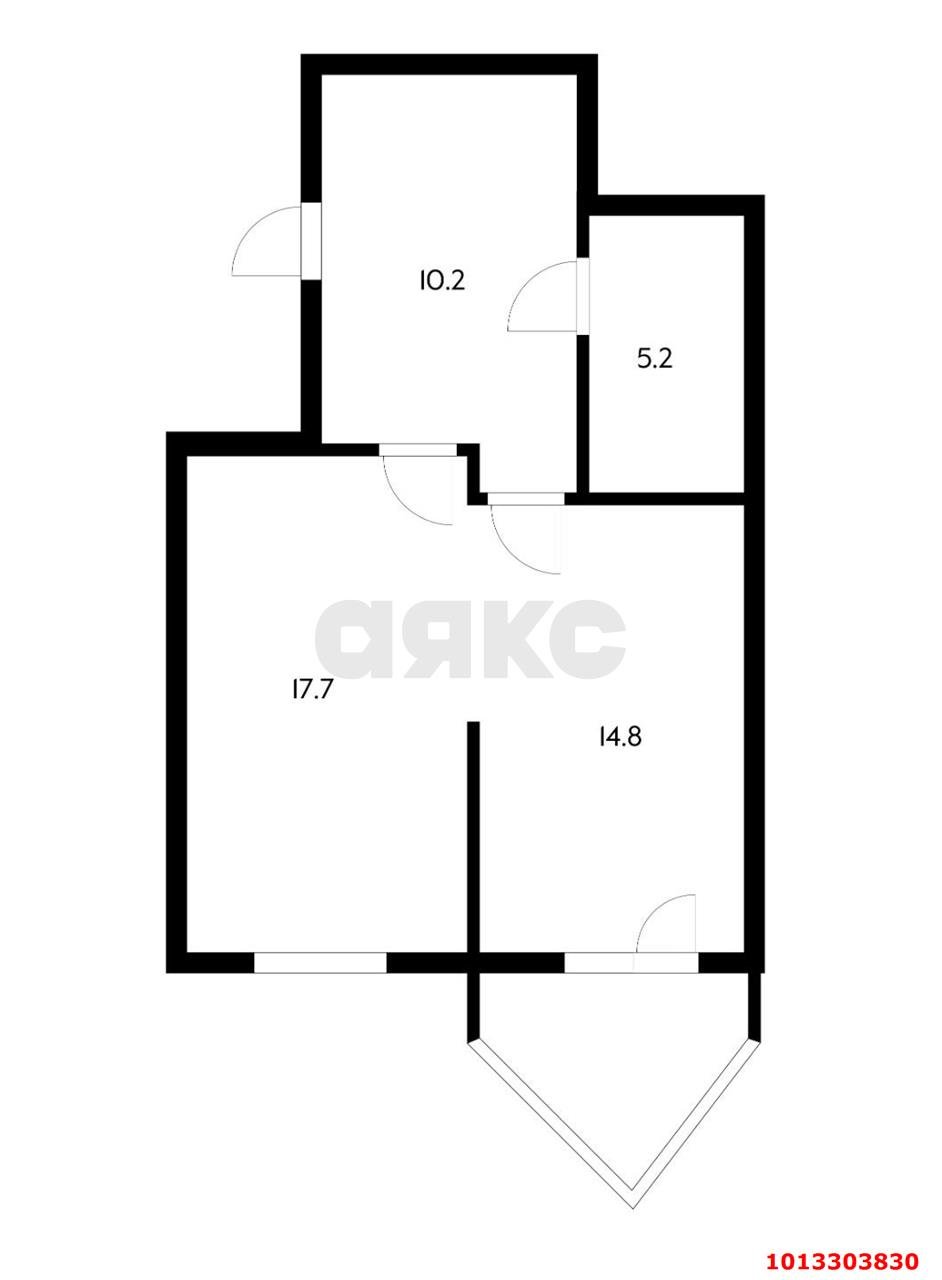 Фото №18: 1-комнатная квартира 54&nbsp;м², 12/25&nbsp;эт. - Краснодар, Прикубанский внутригородской округ, Фестивальный, Отделение № 1 совхоза Солнечный, мкр. ЖК Седьмой Континент, ул. Совхозная, 1к5