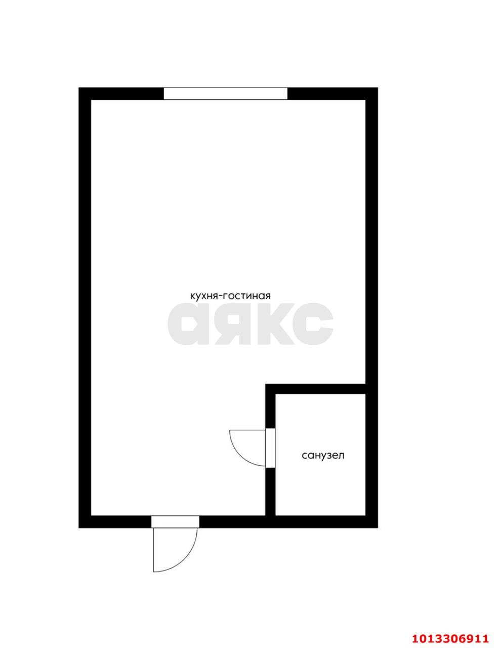 Фото №14: Студия 20&nbsp;м², 1/5&nbsp;эт. - Краснодар, Карасунский внутригородской округ, ж/м Пашковский, ул. Леонида Лаврова, 91