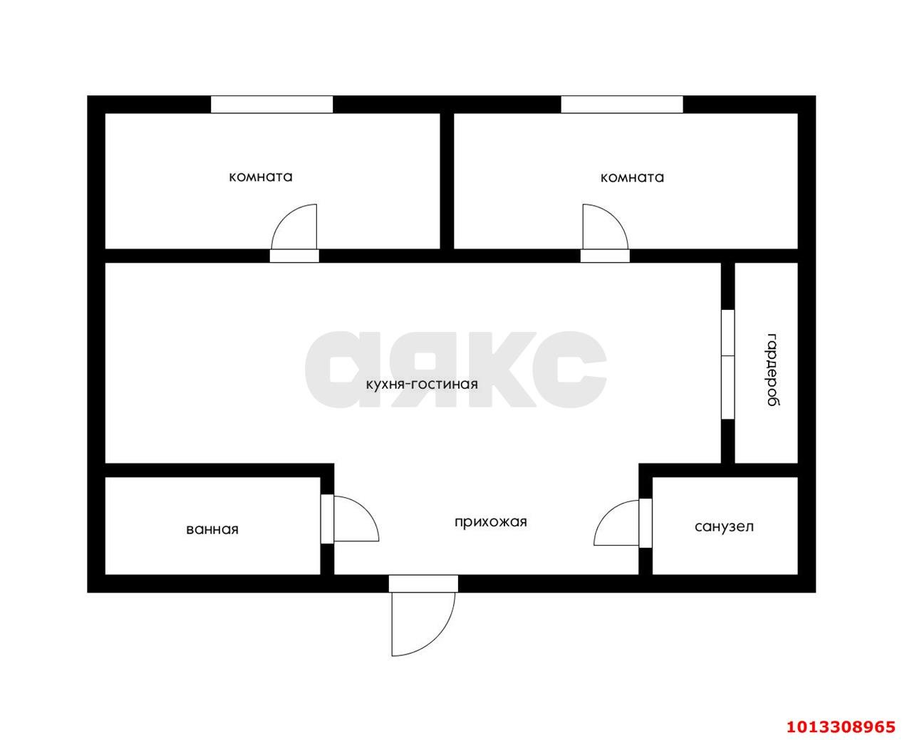 Фото №17: 2-комнатная квартира 52&nbsp;м², 1/5&nbsp;эт. - Краснодар, Карасунский внутригородской округ, мкр. Черёмушки, ул. Ставропольская, 107/6