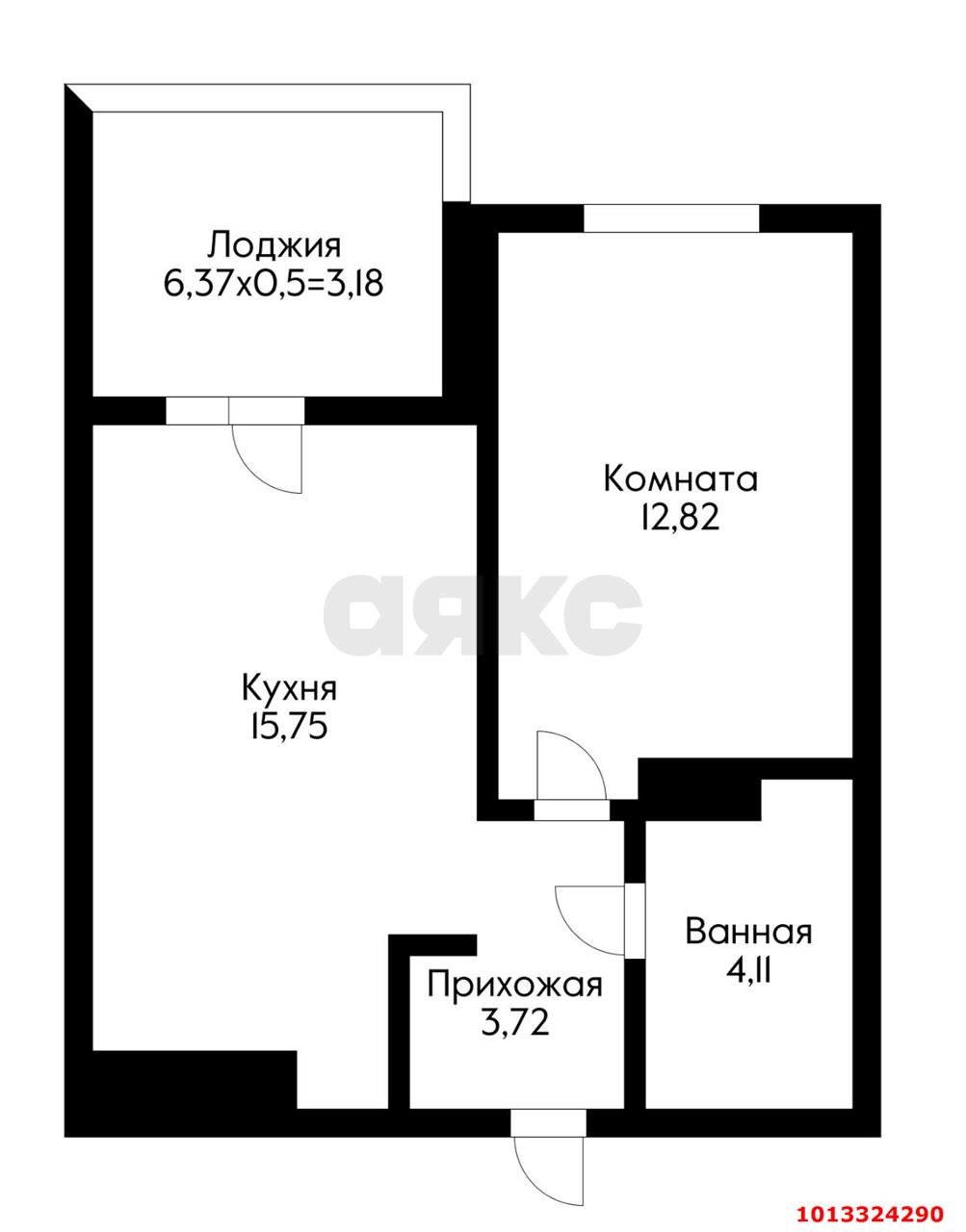Фото №8: 1-комнатная квартира 40&nbsp;м², 10/24&nbsp;эт. - Краснодар, Прикубанский внутригородской округ, квартал Доброта, мкр. Любимово, 16
