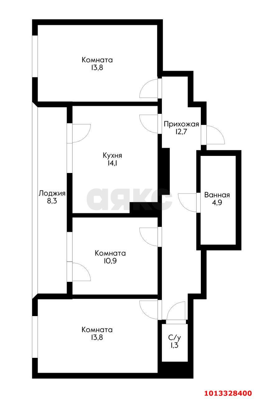 Фото №19: 3-комнатная квартира 80&nbsp;м², 24/25&nbsp;эт. - Краснодар, Карасунский внутригородской округ, Гидростроителей, мкр. жилой комплекс Парусная Регата, ул. Автолюбителей, 1Дк1
