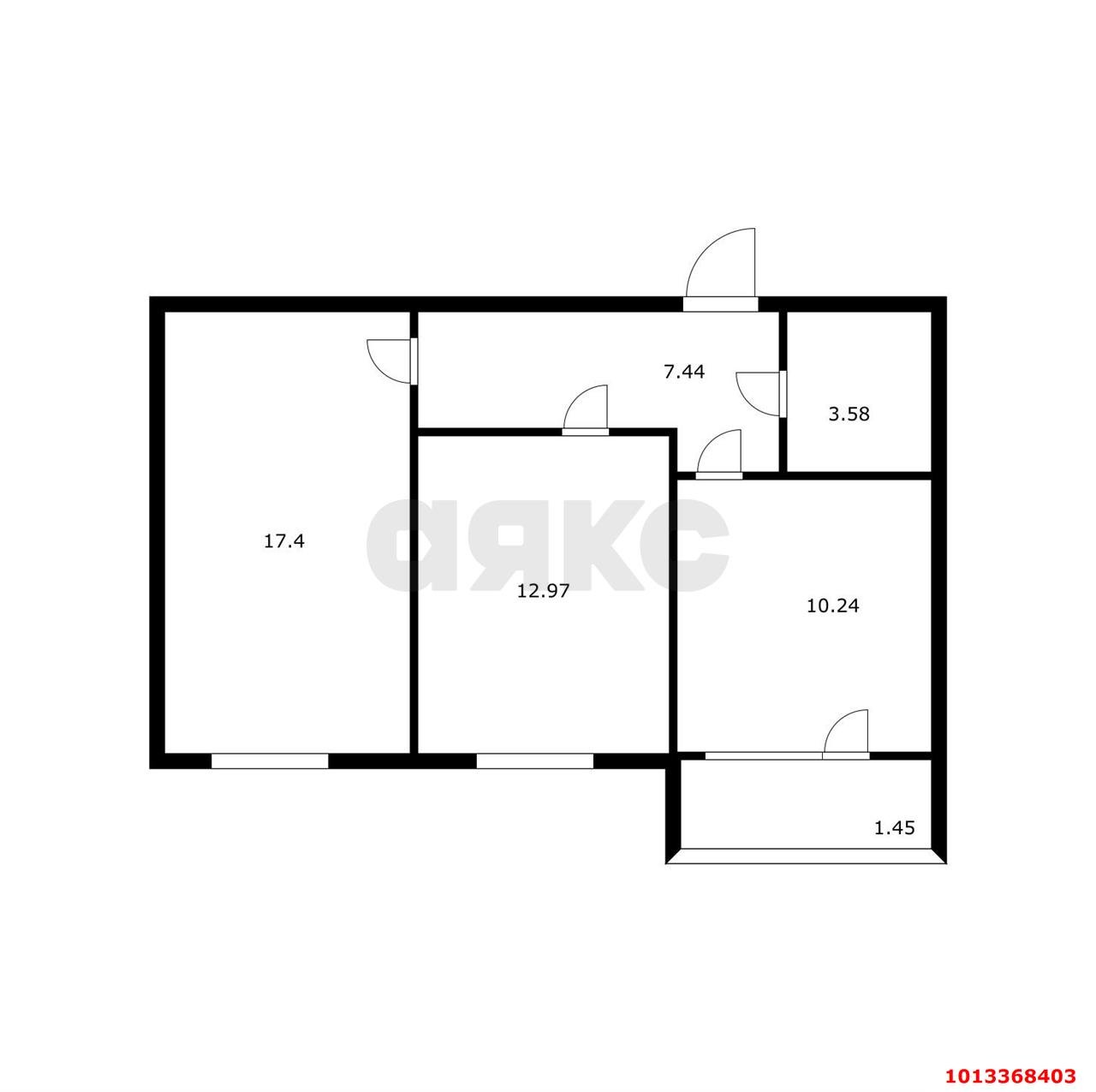 Фото №10: 2-комнатная квартира 53&nbsp;м², 5/17&nbsp;эт. - Краснодар, Прикубанский внутригородской округ, мкр. жилой комплекс Сармат, ул. Западный Обход, 65А