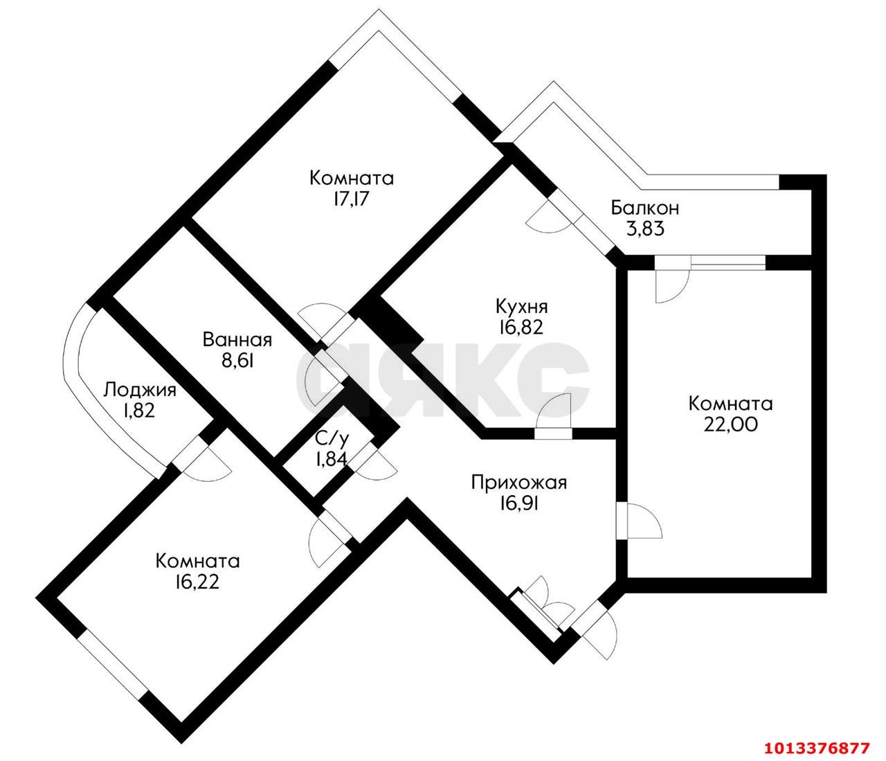 Фото №2: 3-комнатная квартира 104&nbsp;м², 6/23&nbsp;эт. - Краснодар, мкр. Западный внутригородской округ, ул. Шоссе Нефтяников, 18