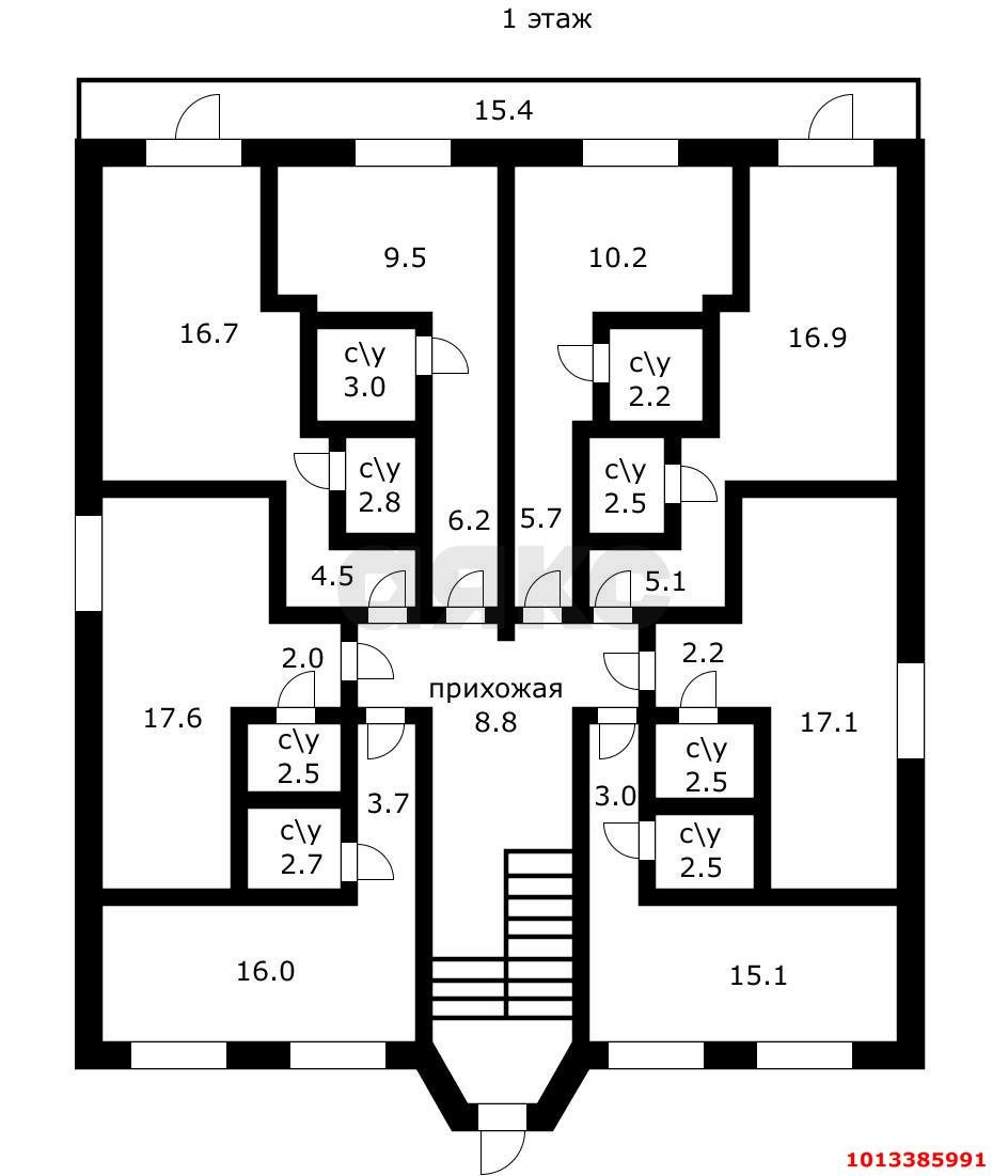 Фото №5: Дом 956&nbsp;м² + 4.53&nbsp;сот., 4&nbsp;эт. - Краснодар, Сельскохозяйственный Институт, мкр. Западный внутригородской округ, ул. Курская, 19
