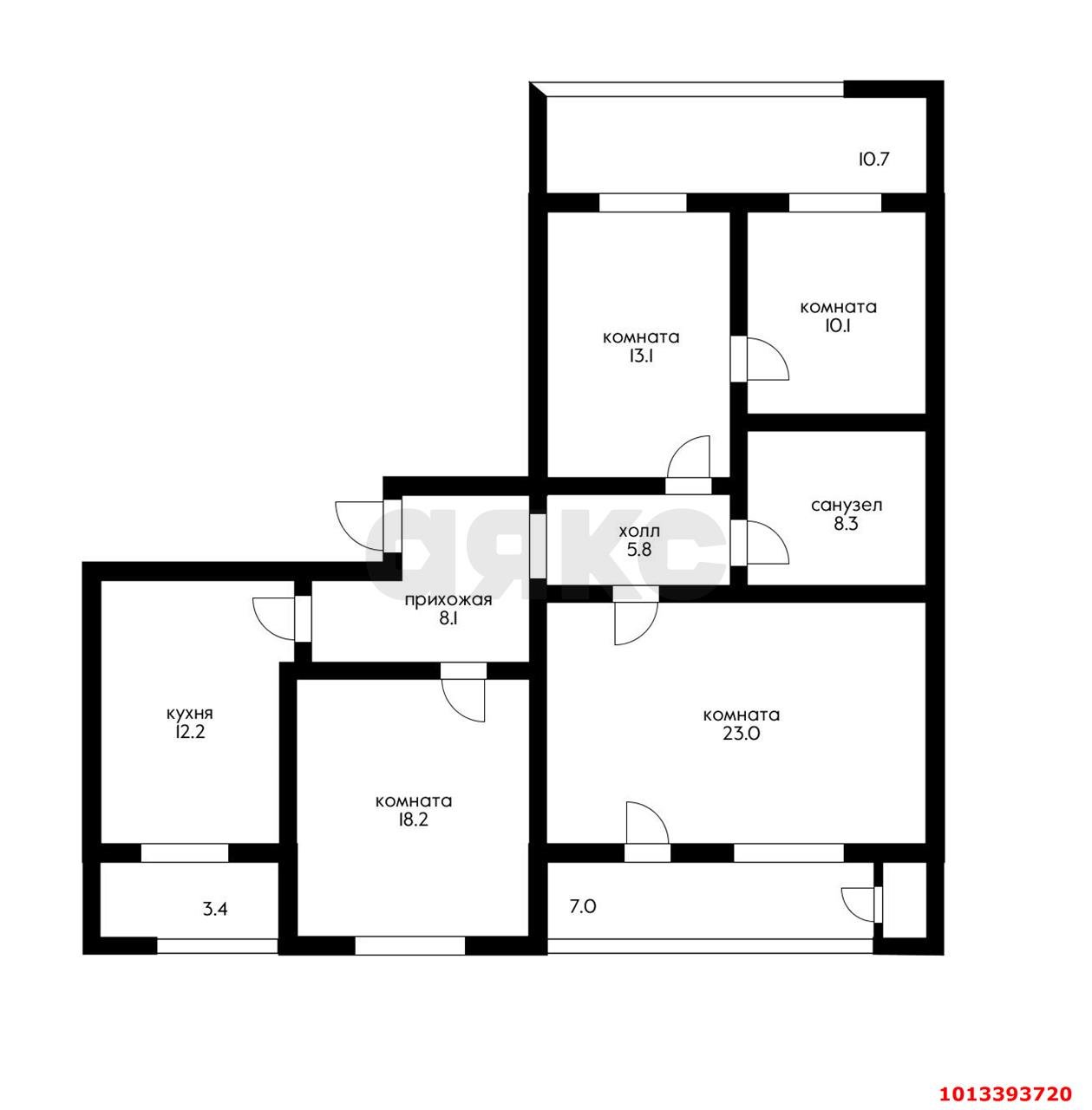 Фото №3: 4-комнатная квартира 119&nbsp;м², 7/12&nbsp;эт. - Краснодар, Центральный внутригородской округ, мкр. Центральный, ул. Гимназическая, 60