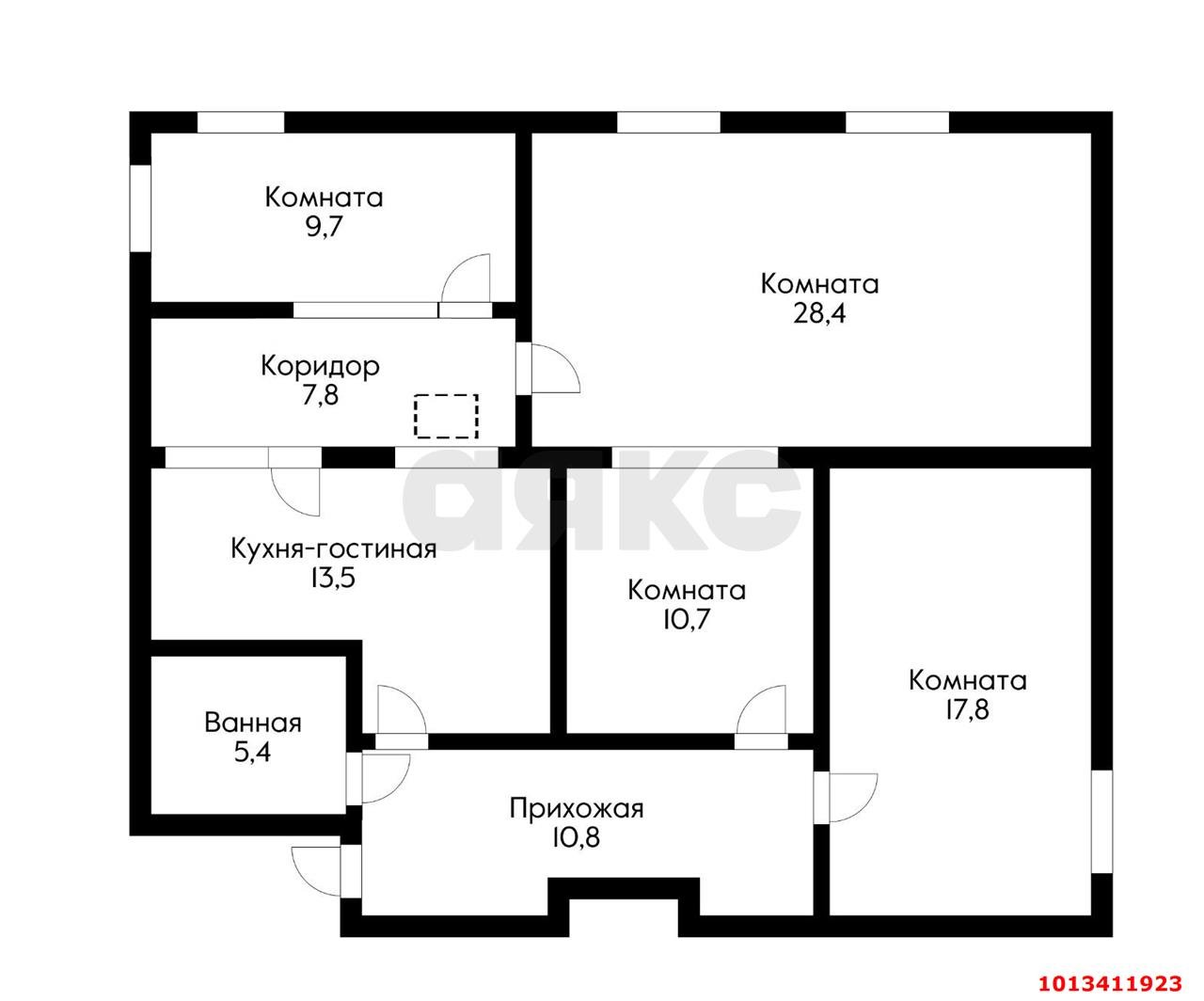 Фото №16: 4-комнатная квартира 104&nbsp;м², 1/5&nbsp;эт. - Краснодар, Карасунский внутригородской округ, мкр. Гидростроителей, ул. Трудовой Славы, 38