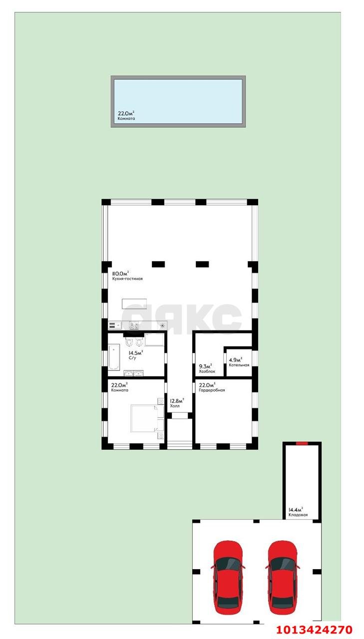 Фото №7: Дом 210&nbsp;м² + 12&nbsp;сот., 1&nbsp;эт. - Елизаветинская, Прикубанский внутригородской округ, ст Кубань-2, ул. Удачная