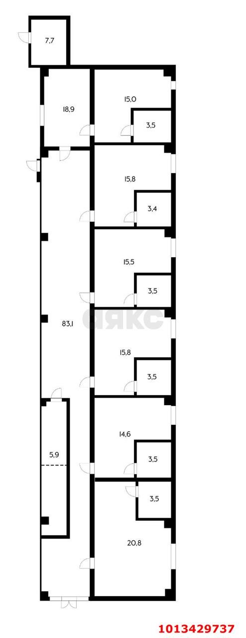 Фото №5: Торговое помещение 234&nbsp;м², 1/1&nbsp;эт. - Краснодар, Карасунский внутригородской округ, ж/м Пашковский, ул. Крупской, 8/1