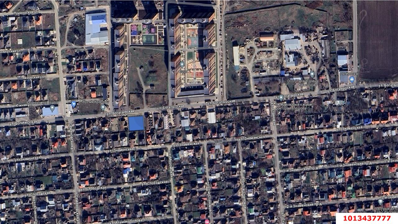 Фото №2: Коммерческая земля 10&nbsp;сот. - Краснодар, Карасунский внутригородской округ, ж/р Новознаменский, ул. Богатырская