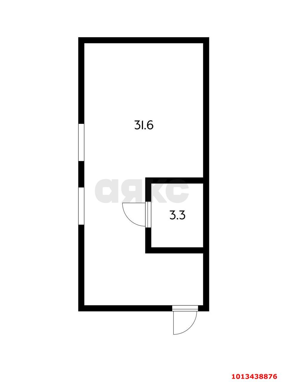 Фото №11: 1-комнатная квартира 35&nbsp;м², 4/4&nbsp;эт. - Краснодар, Прикубанский внутригородской округ, Калинино, мкр. Завод Радиоизмерительных Приборов, пер. Гаражный, 11