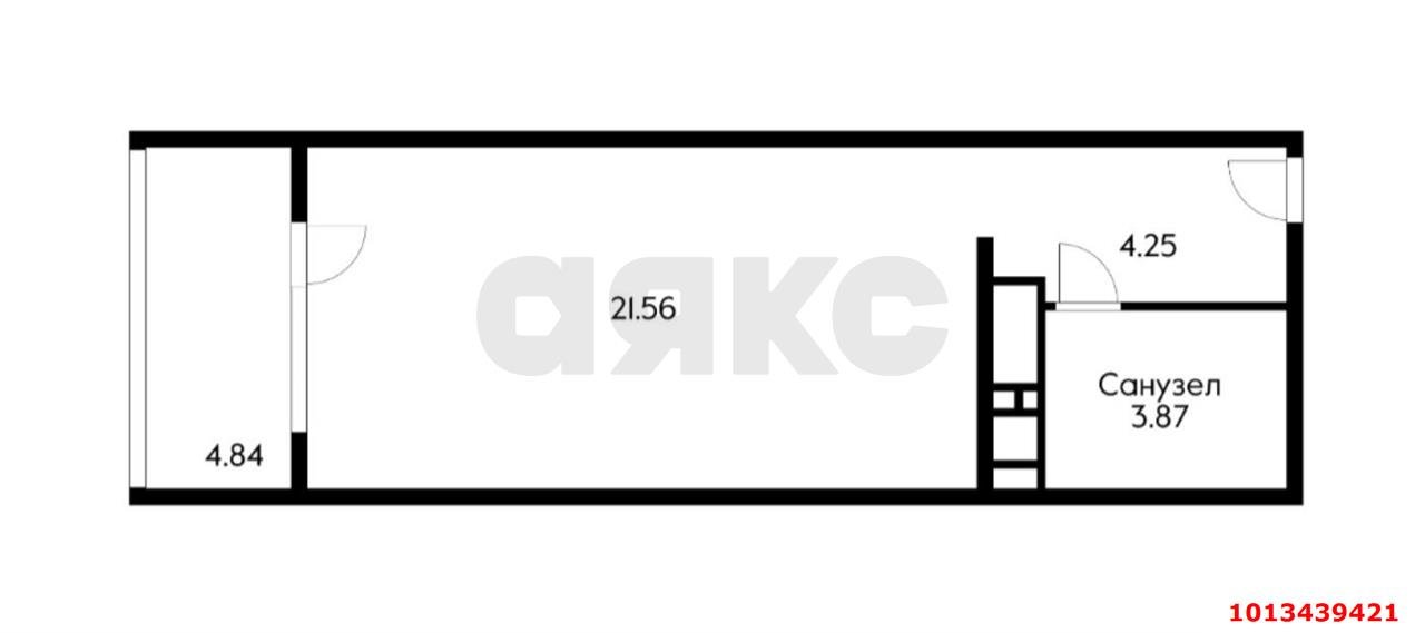 Фото №3: Студия 32&nbsp;м², 14/24&nbsp;эт. - Краснодар, Карасунский внутригородской округ, Гидростроителей, мкр. жилой комплекс Парусная Регата, ул. Автолюбителей, 1Дк2