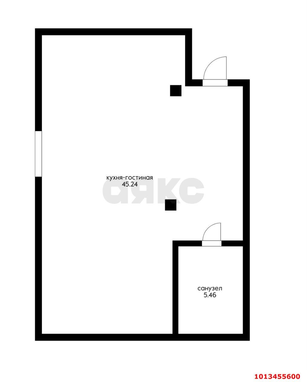 Фото №8: 2-комнатная квартира 50&nbsp;м², 6/6&nbsp;эт. - Краснодар, Прикубанский внутригородской округ, мкр. Сады Калинина, ул. Народная, 32А