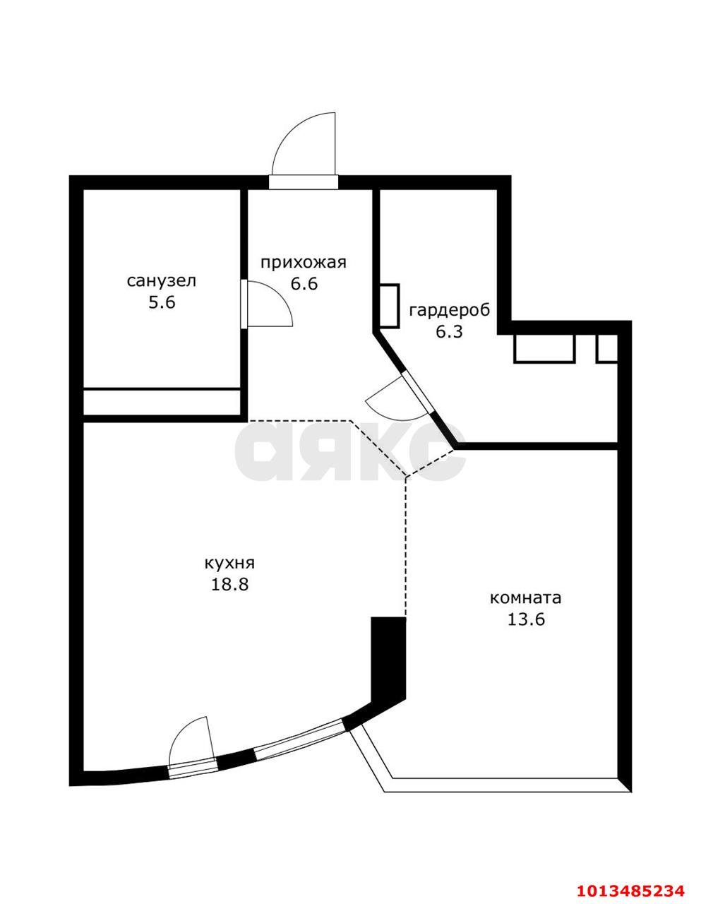 Фото №19: 1-комнатная квартира 50&nbsp;м², 6/16&nbsp;эт. - Краснодар, Карасунский внутригородской округ, мкр. Черёмушки, ул. Ставропольская, 213