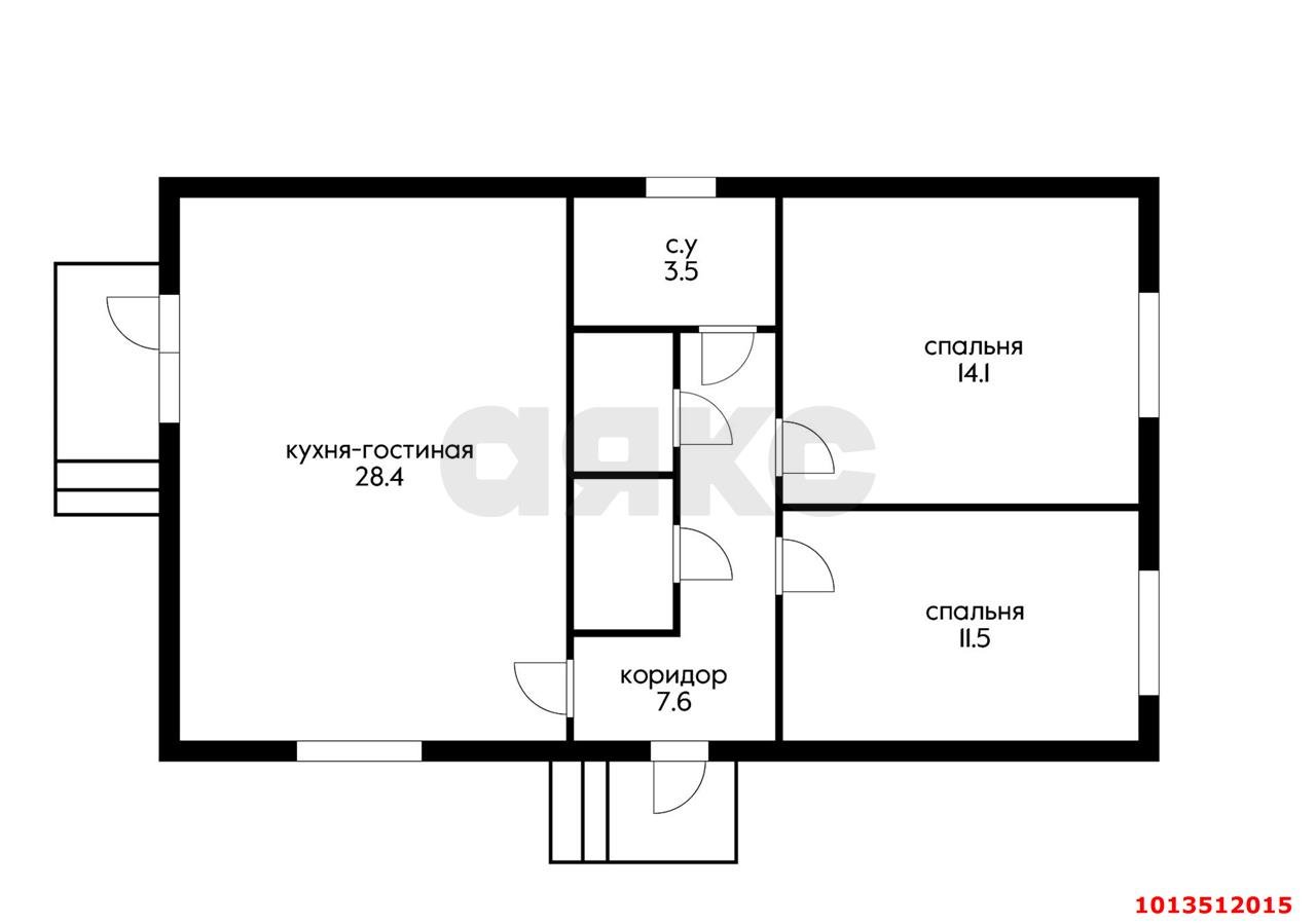 Фото №14: Дом 71&nbsp;м² + 3.3&nbsp;сот., 1&nbsp;эт. - Южный, п. коттеджный  Южная столица, ул. Динская, 27