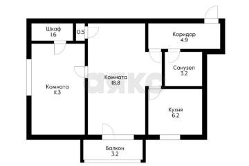 Фото №1: 2-комнатная квартира 47 м², 2/5 эт. - Краснодар, мкр. Центральный, ул. Будённого, 141