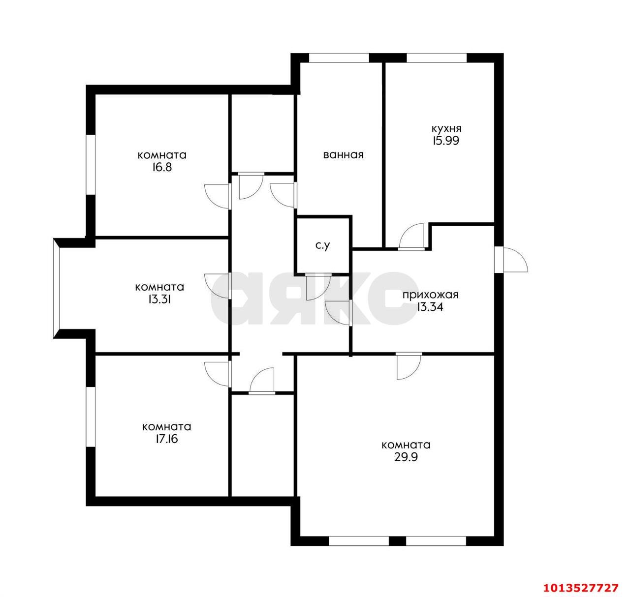 Фото №19: 4-комнатная квартира 140&nbsp;м², 5/10&nbsp;эт. - Краснодар, мкр. Западный внутригородской округ, ул. имени Дзержинского, 12/1