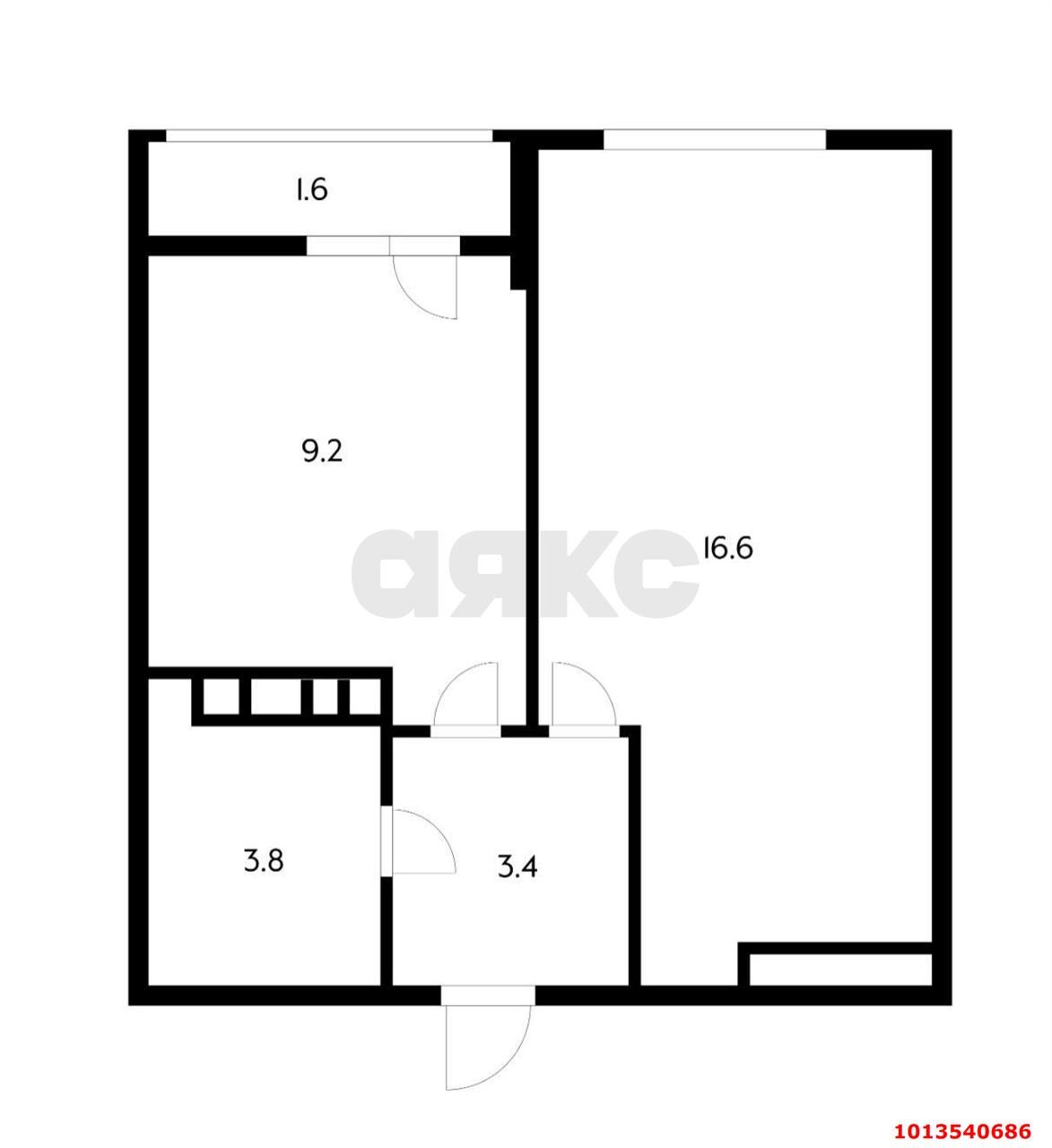 Фото №9: 1-комнатная квартира 36&nbsp;м², 13/24&nbsp;эт. - Краснодар, Карасунский внутригородской округ, жилой комплекс На Магистральной, мкр. Камвольно-суконный Комбинат, ул. Магистральная, 11к2