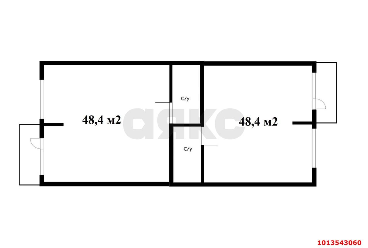 Фото №9: Торговое помещение 96&nbsp;м², 1/7&nbsp;эт. - Южный, мкр. жилой комплекс История-2, ул. Казачья, 6к2