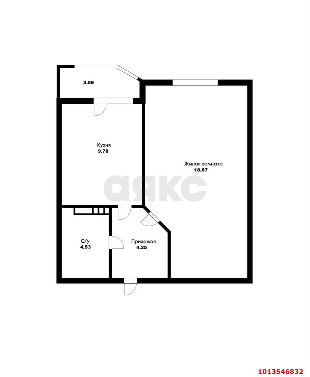 Фото №18: 1-комнатная квартира 40&nbsp;м², 3/16&nbsp;эт. - Краснодар, Прикубанский внутригородской округ, мкр. Достояние, ул. им. Мурата Ахеджака, 10А