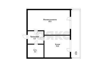 Фото №1: 1-комнатная квартира 30&nbsp;м², 2/6&nbsp;эт. - Российский, мкр. Прикубанский внутригородской округ, ул. Ратной Славы, 34
