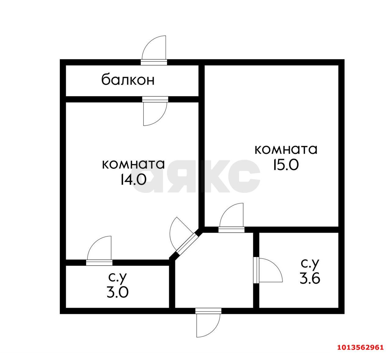 Фото №2: 1-комнатная квартира 37&nbsp;м², 1/24&nbsp;эт. - Краснодар, Прикубанский внутригородской округ, ЖК Лучший, мкр. имени Петра Метальникова, ул. Петра Метальникова, 40