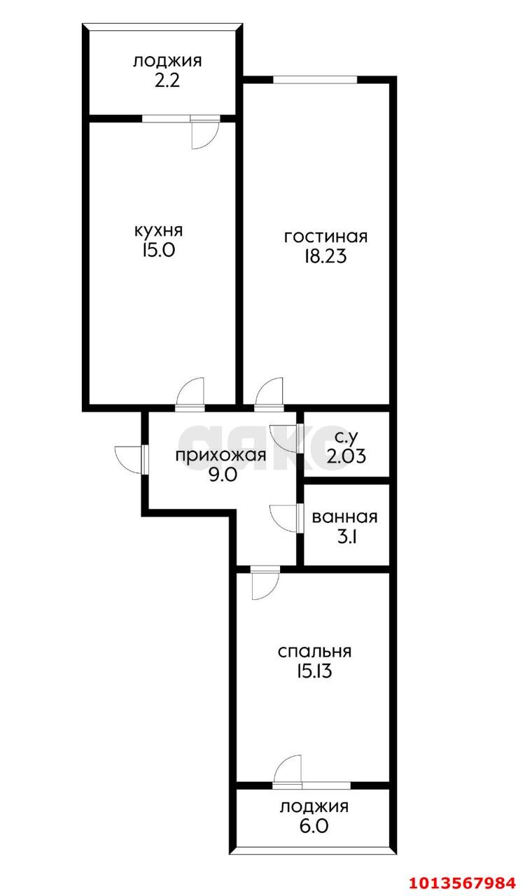 Фото №20: 2-комнатная квартира 71&nbsp;м², 11/24&nbsp;эт. - Краснодар, Центральный внутригородской округ, Черёмушки, мкр. жилой комплекс Солнечный Остров, ул. Ставропольская, 336/6