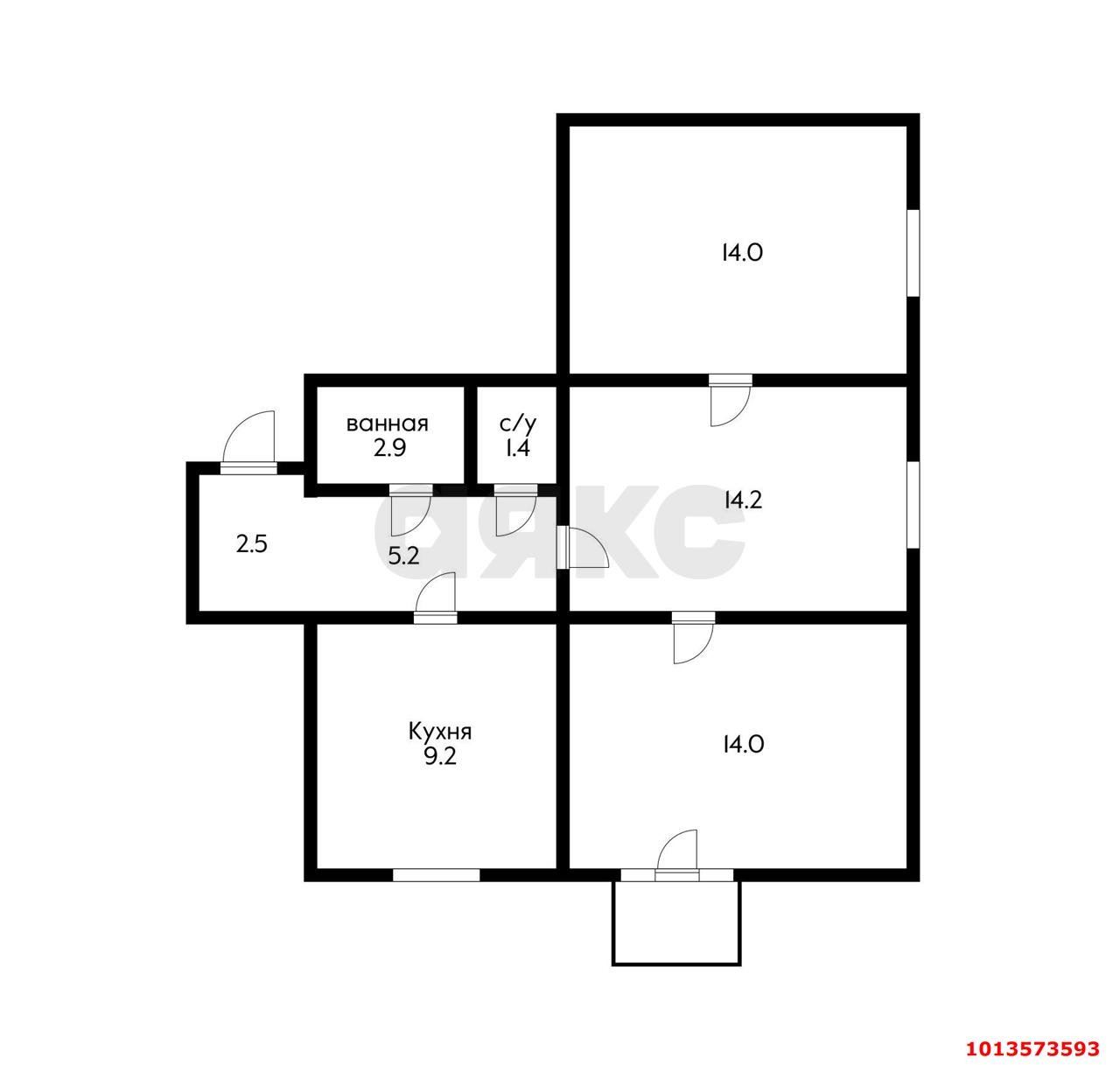 Фото №4: 3-комнатная квартира 63&nbsp;м², 2/2&nbsp;эт. - Краснодар, мкр. Западный внутригородской округ, ул. Красная, 165/3