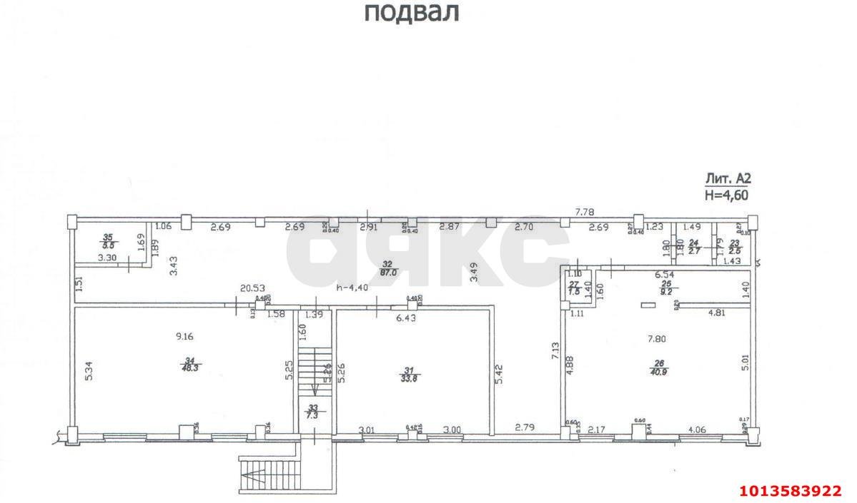 Фото №4: Офисное помещение 330&nbsp;м², -1/15&nbsp;эт. - Краснодар, Центральный внутригородской округ, мкр. Завод Измерительных Приборов, ул. Зиповская, 4/5