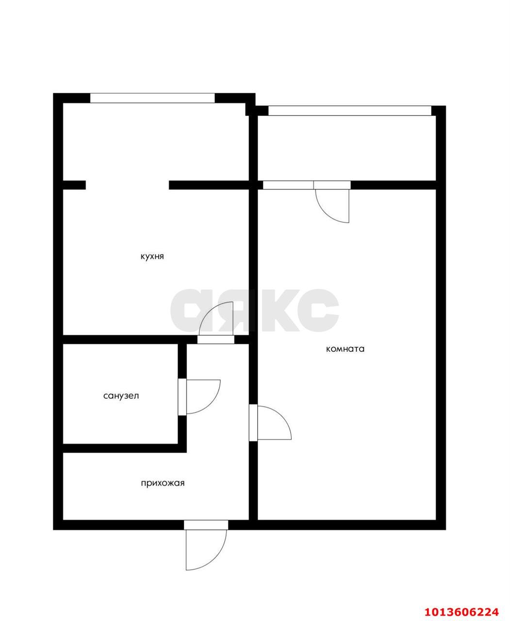 Фото №3: 1-комнатная квартира 38&nbsp;м², 2/6&nbsp;эт. - Краснодар, Прикубанский внутригородской округ, ЖК Культурный, мкр. Музыкальный, ул. имени Сергея Есенина, 82/3