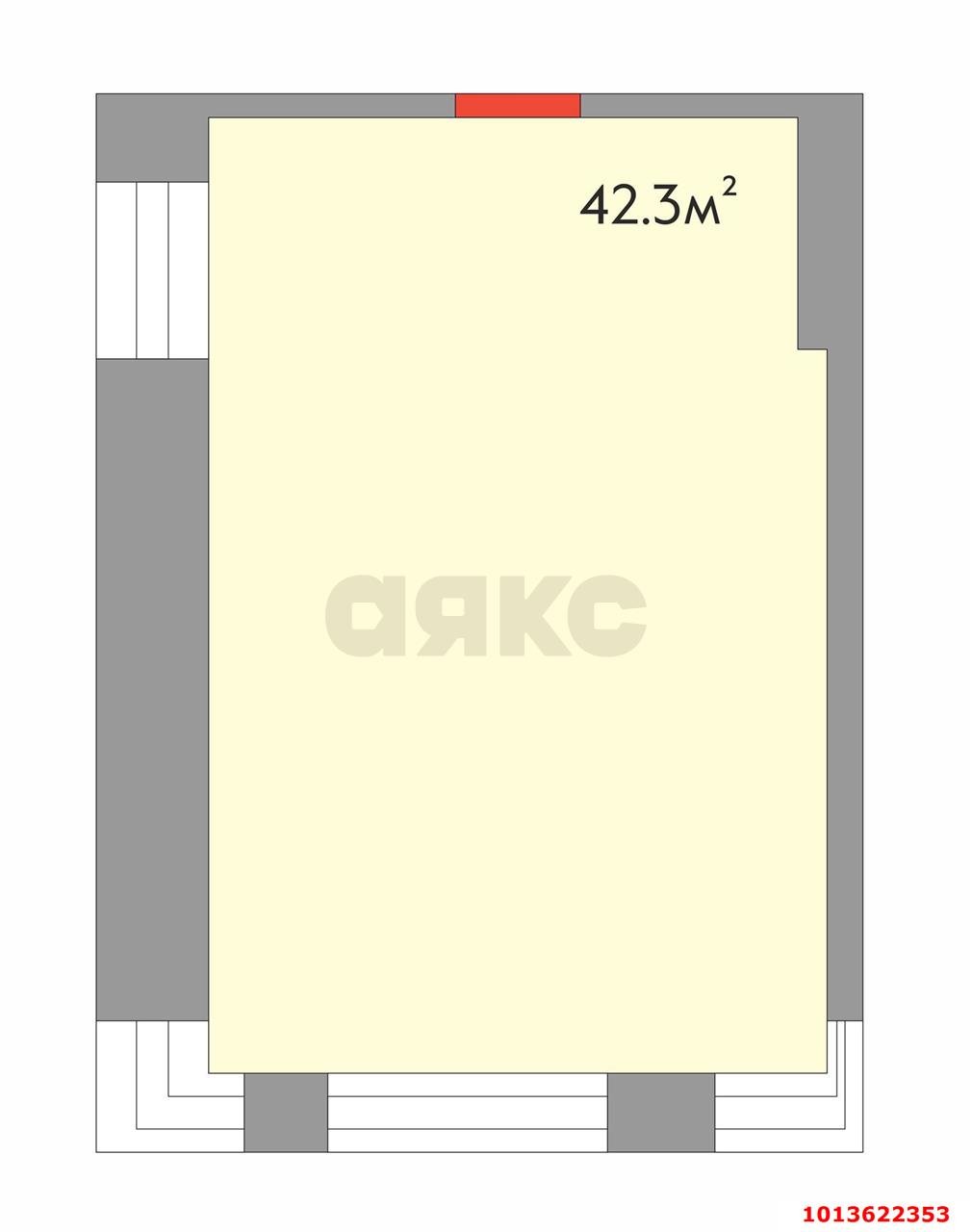Фото №8: Офисное помещение 42&nbsp;м², 1/20&nbsp;эт. - Краснодар, Прикубанский внутригородской округ, имени Петра Метальникова, мкр. жилой комплекс Радуга, ул. Евгении Жигуленко, 7к2
