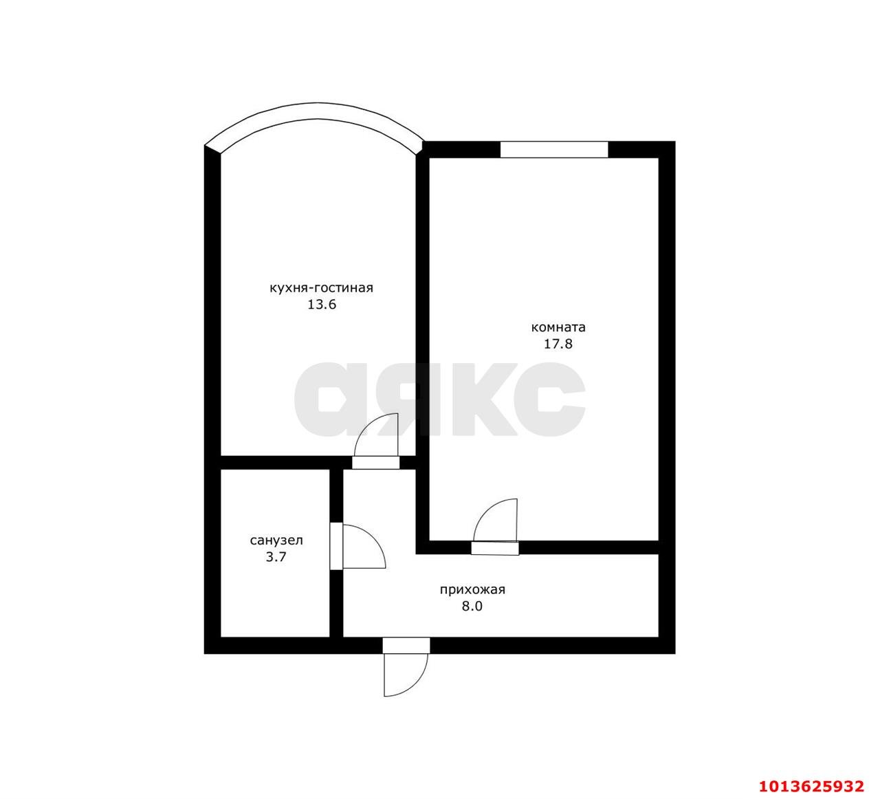 Фото №10: 1-комнатная квартира 41&nbsp;м², 14/24&nbsp;эт. - Краснодар, Карасунский внутригородской округ, мкр. жилой комплекс Фреш, ул. имени Валерия Гассия, 4/7к1