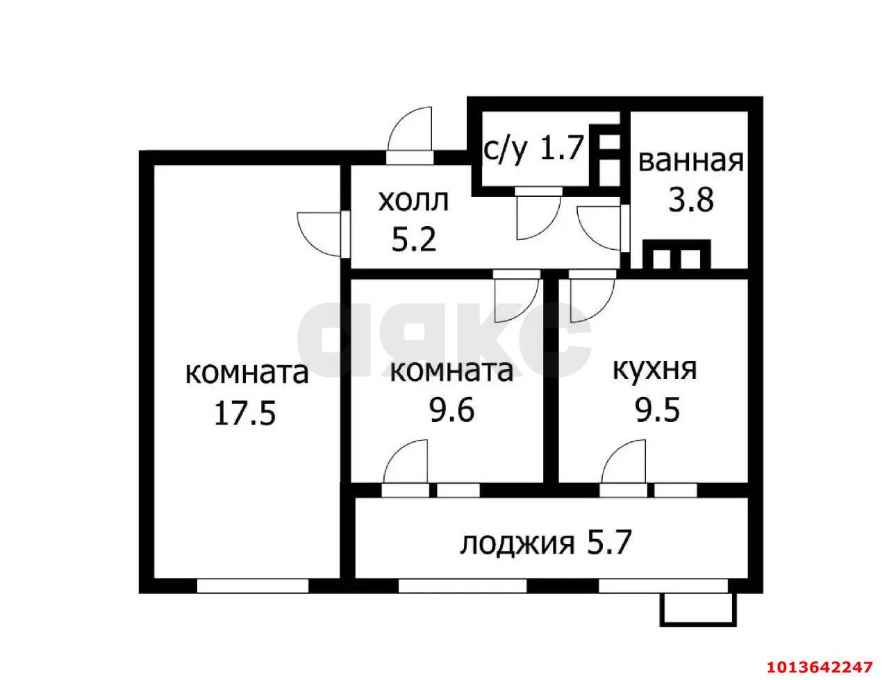 Фото №13: 2-комнатная квартира 54&nbsp;м², 4/16&nbsp;эт. - Краснодар, Прикубанский внутригородской округ, мкр. жилой комплекс Новелла, ул. Питерская, 40к5