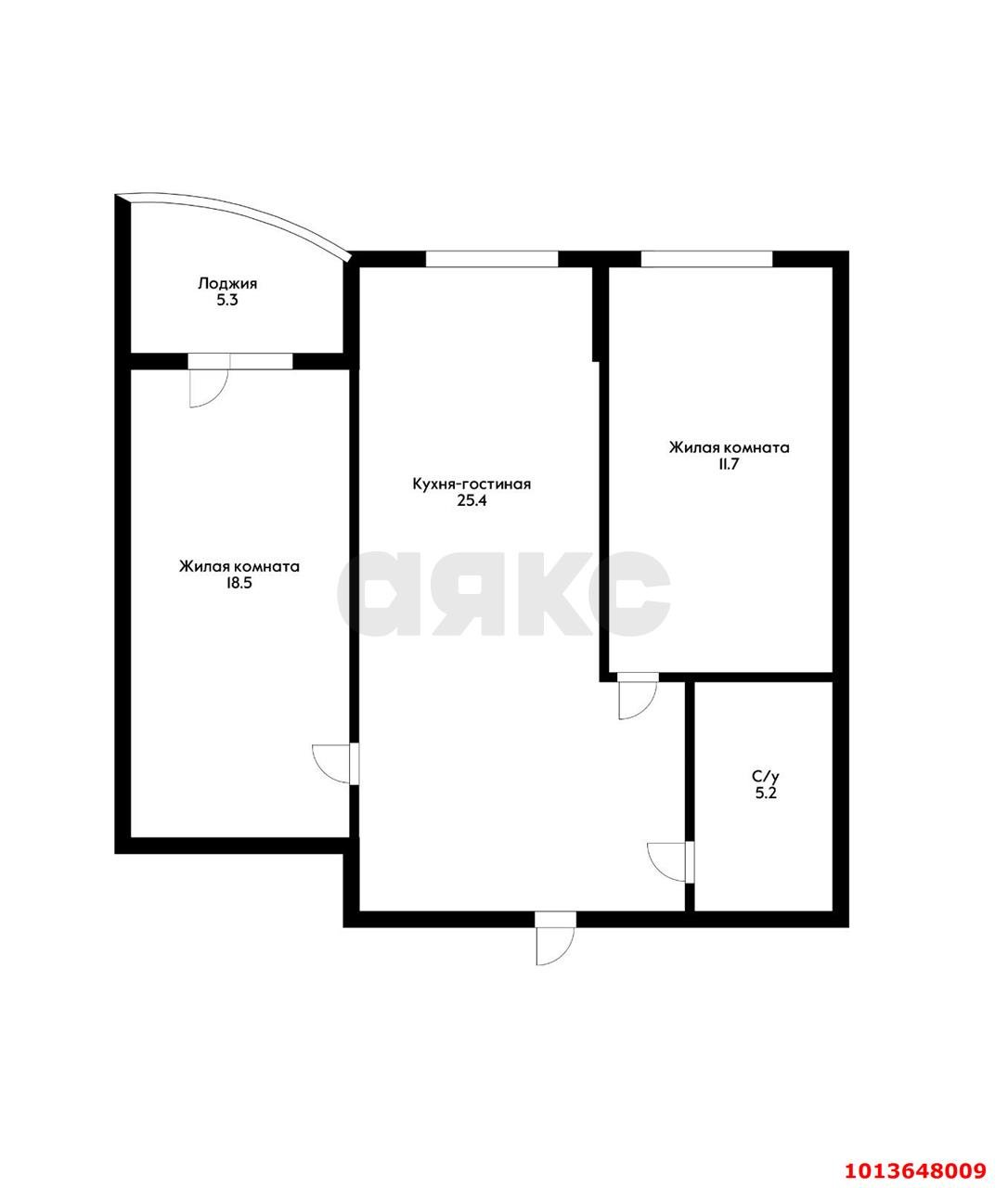 Фото №9: 2-комнатная квартира 66&nbsp;м², 7/10&nbsp;эт. - Краснодар, Прикубанский внутригородской округ, Россинского, мкр. жилой комплекс Инсити, ул. Командорская, 5/2