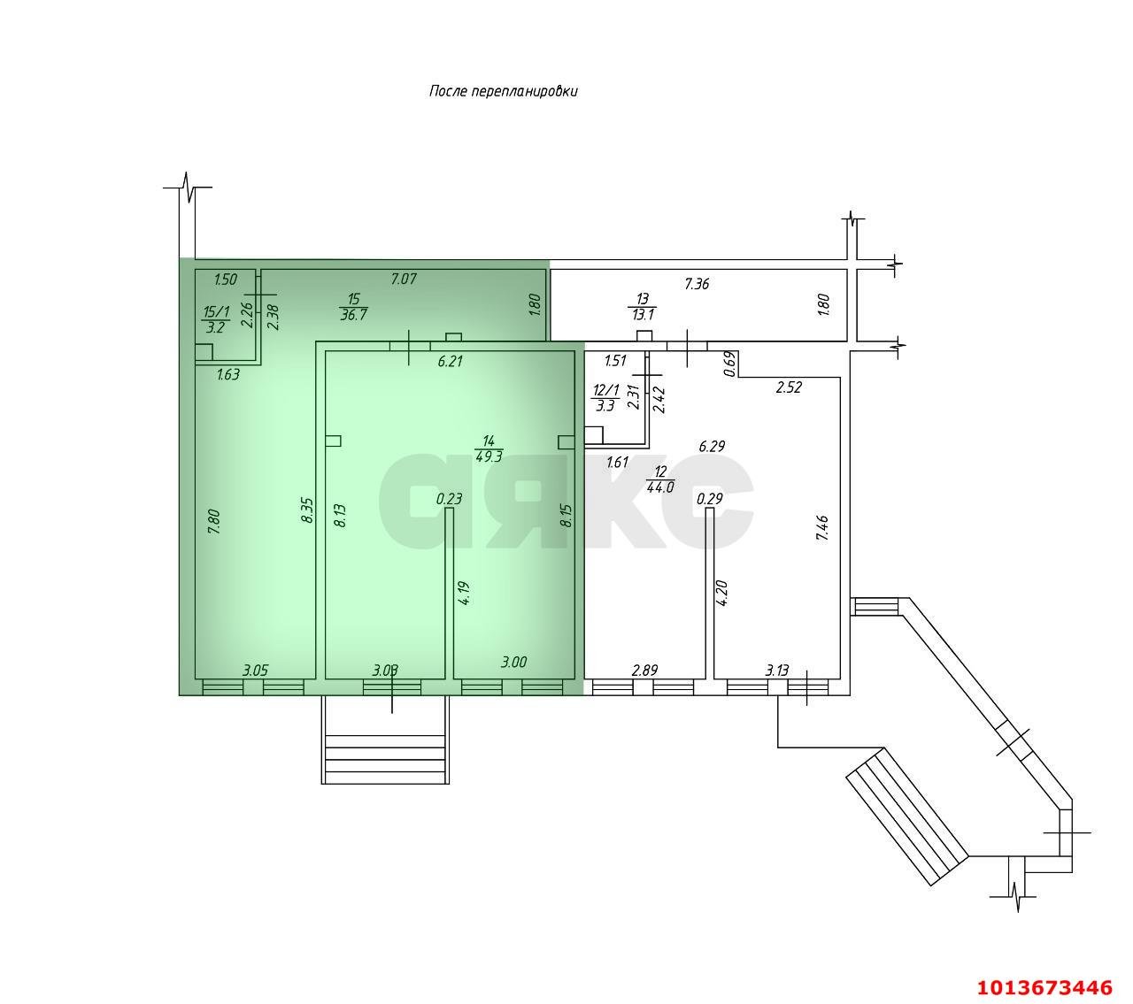 Фото №7: Офисное помещение 89&nbsp;м², 1/17&nbsp;эт. - Краснодар, Центральный внутригородской округ, мкр. Центральный, ул. Главная городская площадь