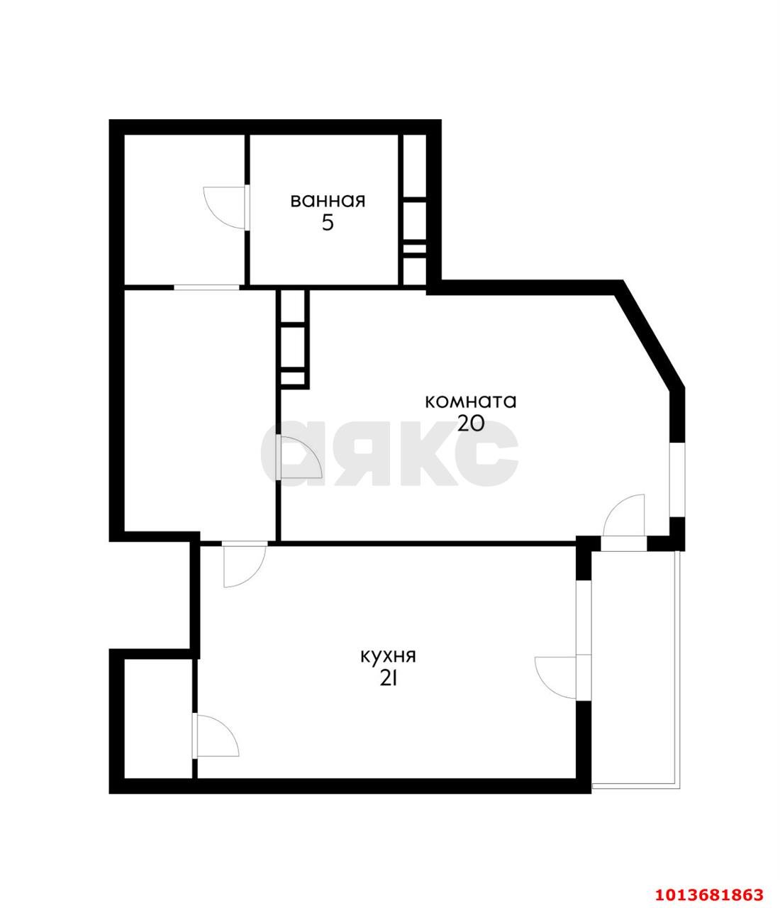 Фото №4: 1-комнатная квартира 60&nbsp;м², 5/24&nbsp;эт. - Краснодар, Кожзавод, ЖК Европейский, мкр. Западный внутригородской округ, ул. Кожевенная, 24