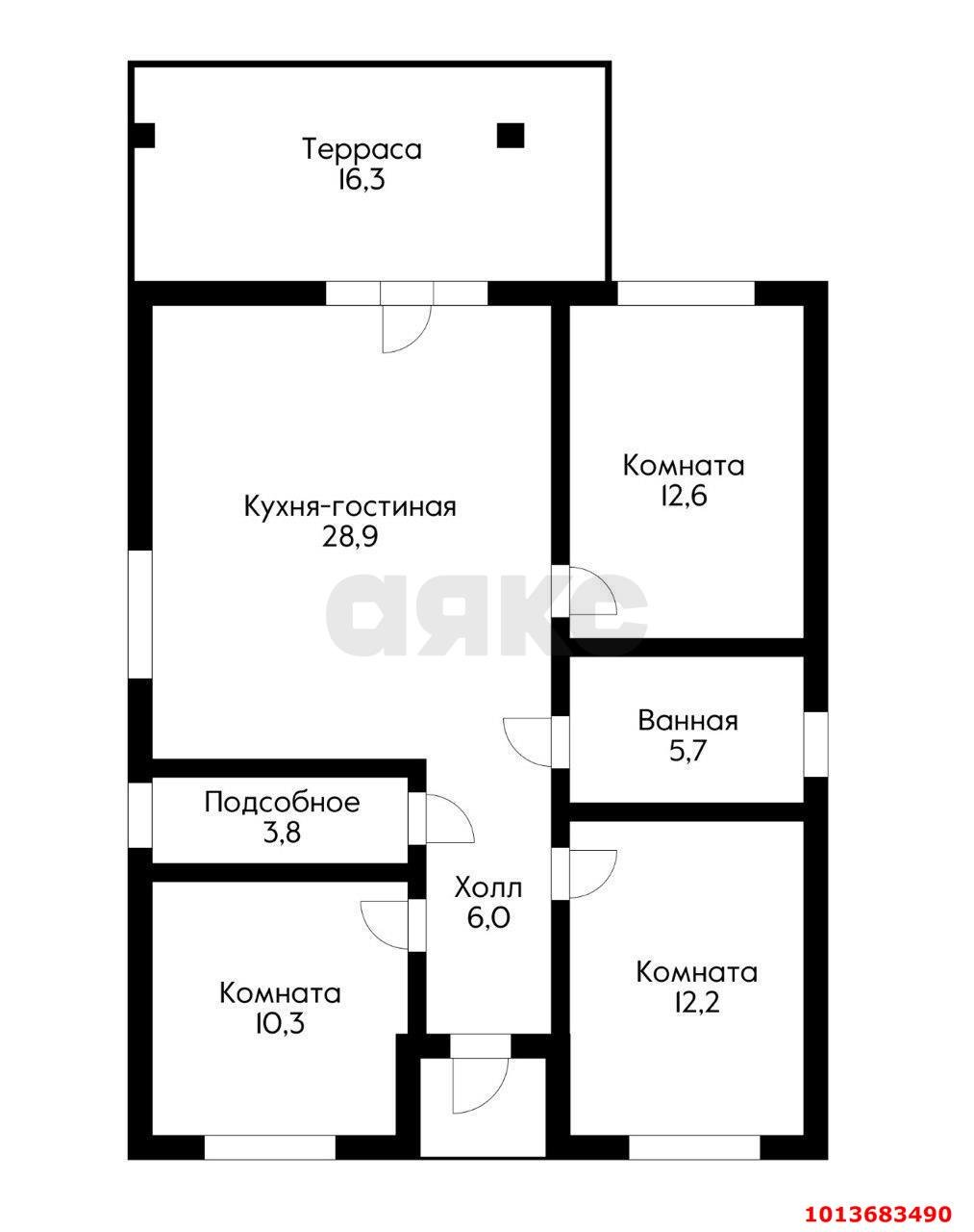 Фото №12: Дом 85&nbsp;м² + 4.03&nbsp;сот., 1&nbsp;эт. - Кубанская Нива-2, мкр. Прикубанский внутригородской округ, ул. Весенняя
