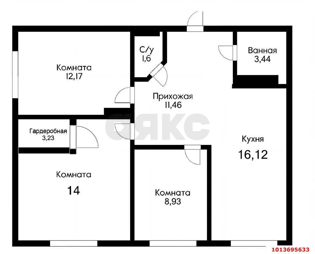 Фото №19: 3-комнатная квартира 71&nbsp;м², 15/24&nbsp;эт. - Краснодар, Прикубанский внутригородской округ, мкр. Достояние, ул. Григория Булгакова, 12